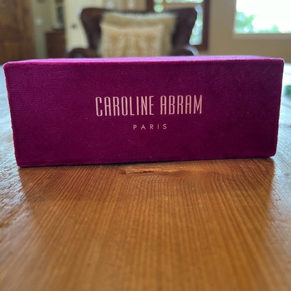 Caroline Abram Paris Plum Velvet Glasses Case